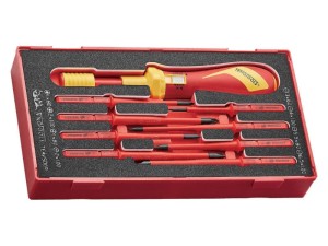 Wkrętak dynamometryczny 1-5 Nm VDE TengTools w zestawie pianka