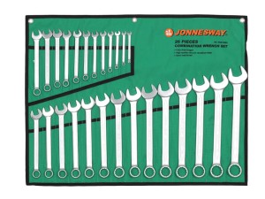 Zestaw 26 szt.  kluczy płasko-oczkowych 6-32mm Jonnesway