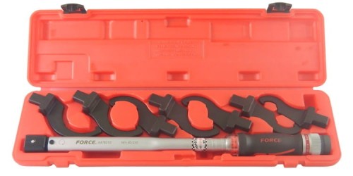 Klucz dynamometryczny 40-210Nm z końcówkami hakowymi Force