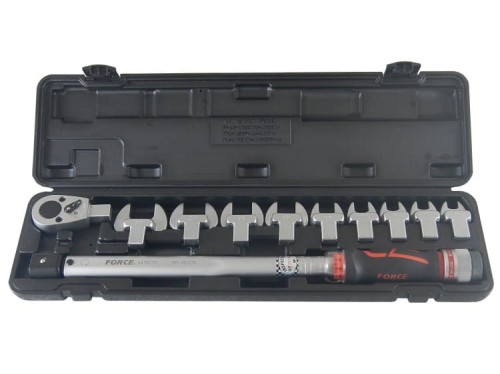 Klucz dynamometryczny 40-210Nm z wymiennymi końcówkami Force