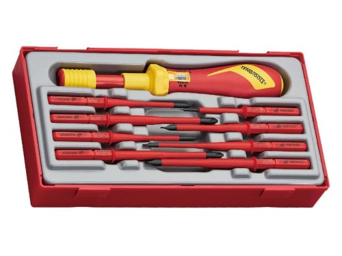Wkrętak dynamometryczny 1/4" 1-5 Nm VDE TengTools w zestawie